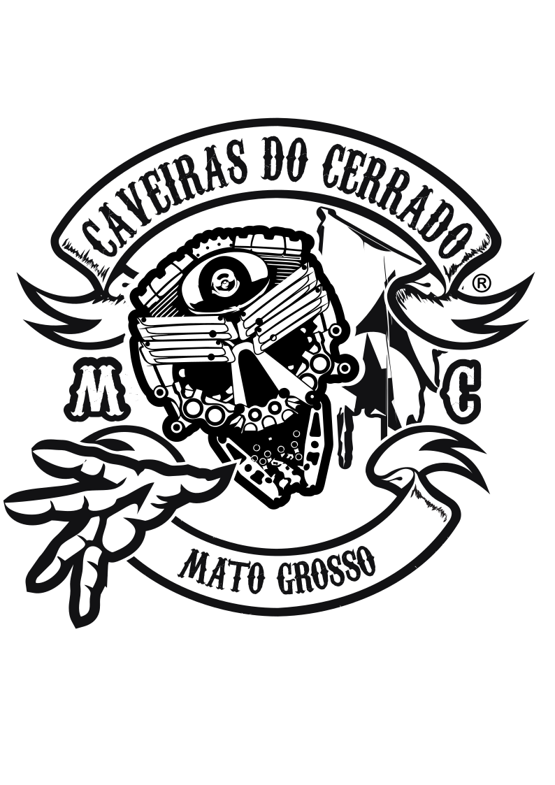 Brasão do Moto Clube Caveiras do Cerrado